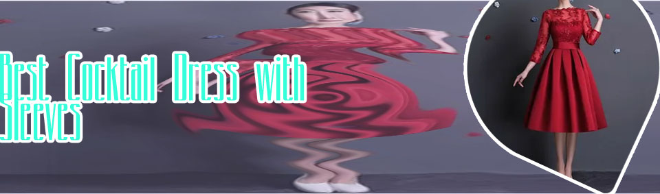 Womens cocktail dresses with sleeves